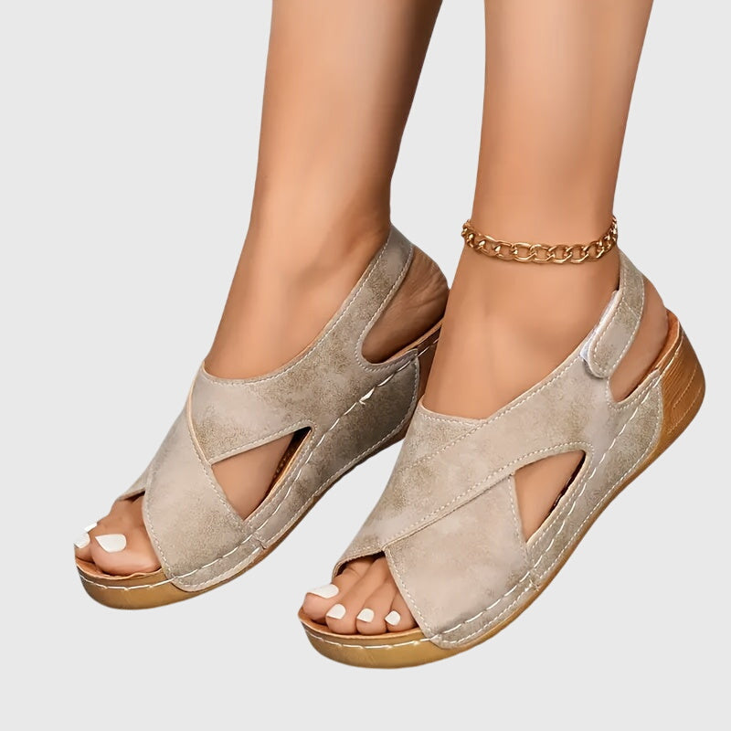 Beatrice Coastal Suede Sandals – Timeless Comfort Sandals for Women