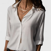 Women's Chiffon Blouse UK – Lightweight V-Neck Cardigan | The Odalys | Huna