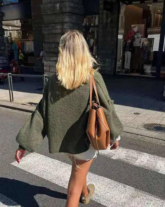 Women's Oversized Sweater UK – Soft Knitted Cozy Casual Top | The Merida | Huna